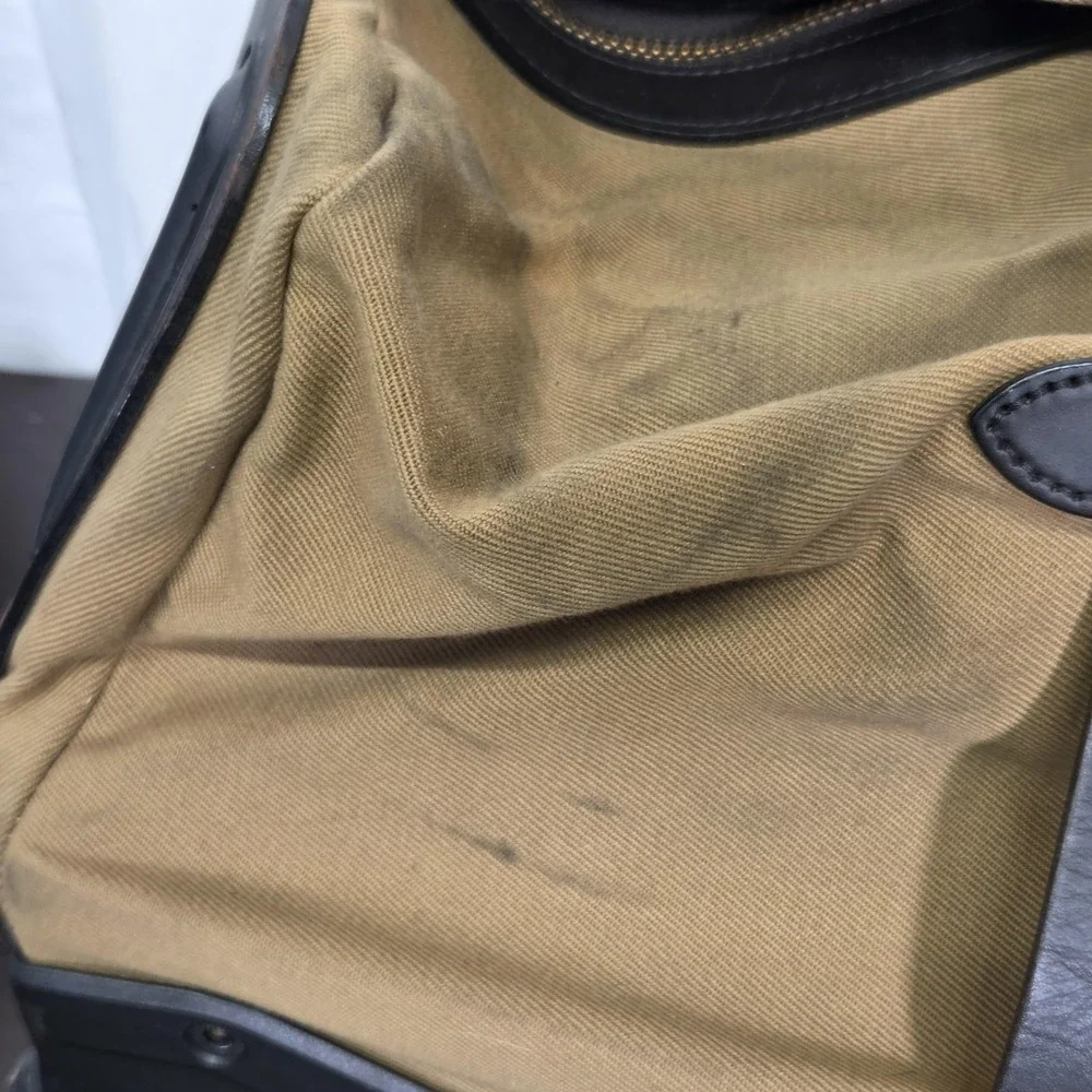 Filson Bag Brown Rugged Twill Rolling Duffle Canvas Luggage Stains